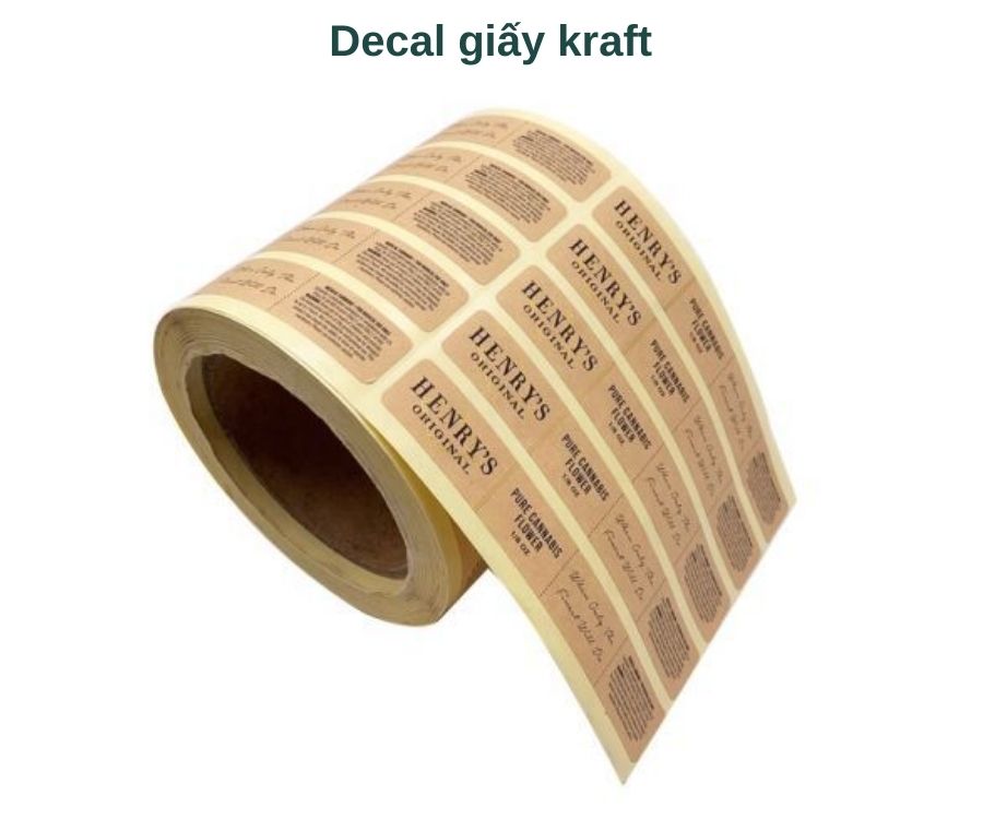 Decal giấy kraft