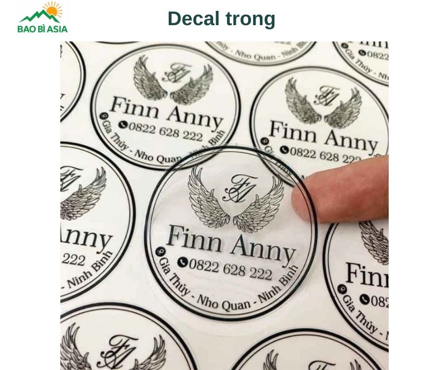 Decal trong