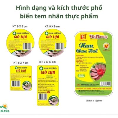 Tem Nhãn Thực Phẩm | 60+ Mẫu Nhãn Mác Thực Phẩm, Sản Phẩm Đẹp