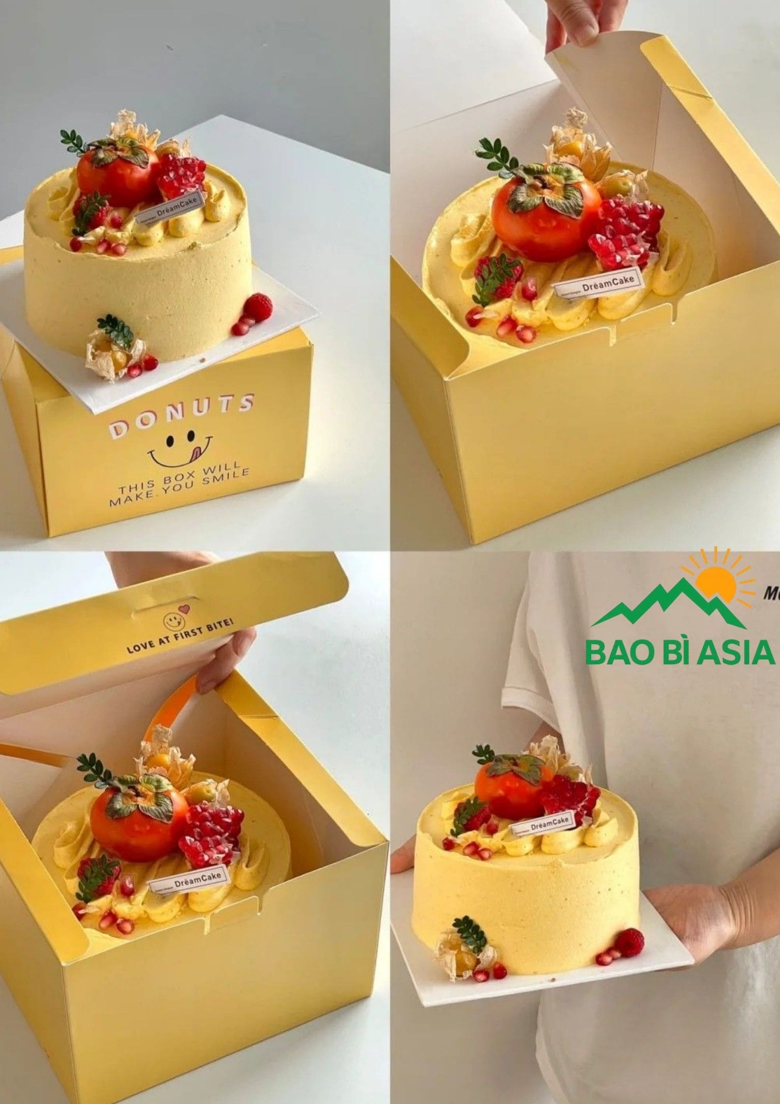 Hộp bánh bằng giấy Couche 1