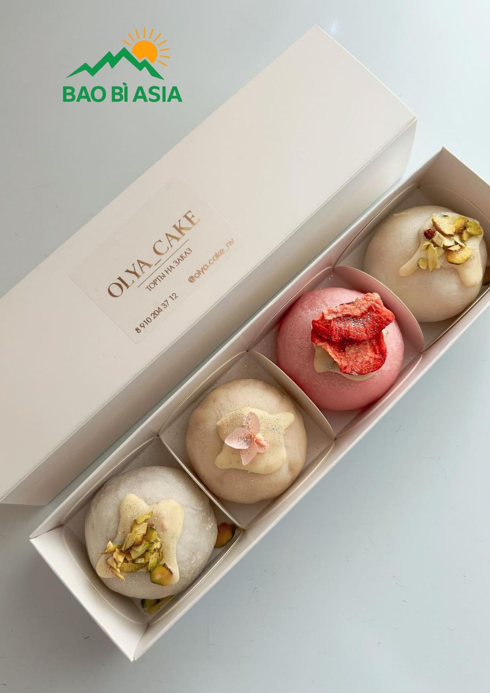 Hộp bánh bằng giấy Ivory 2