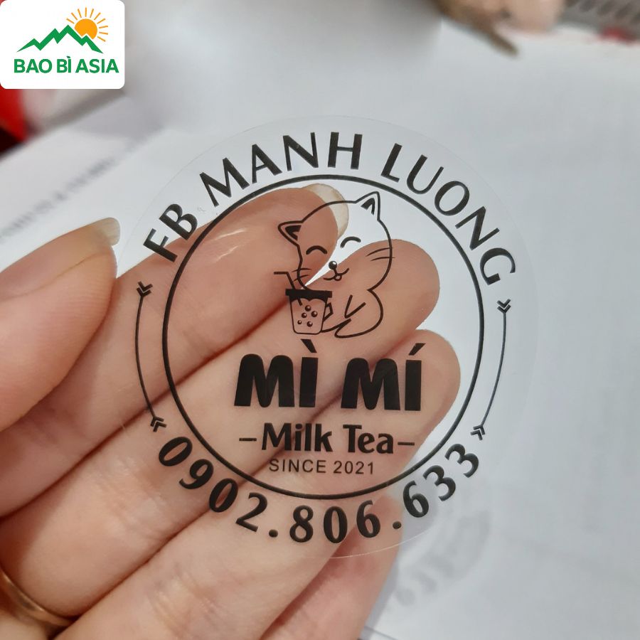 Mẫu tem dán ly đẹp 2
