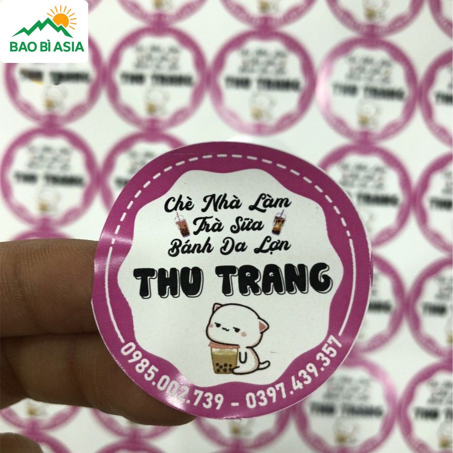 Mẫu tem dán ly đẹp 21