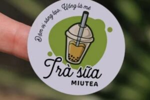 Mẫu tem dán ly đẹp 38