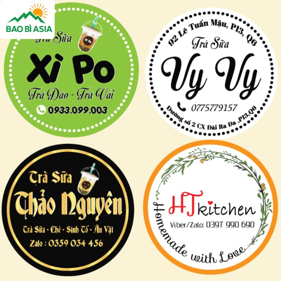 Mẫu tem dán ly đẹp 4