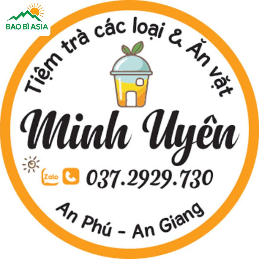 Mẫu tem dán ly đẹp 5