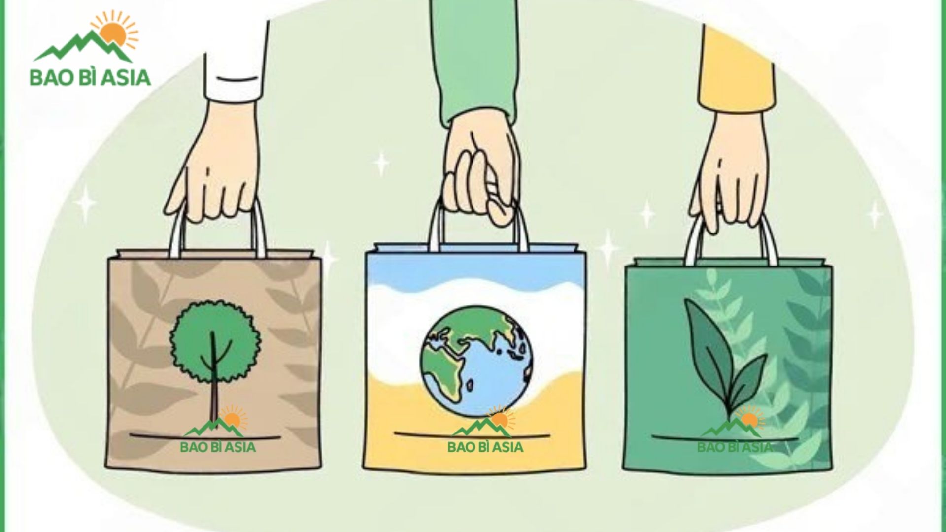 Ý tưởng vẽ tranh sử dụng bao bì bảo vệ môi trường mẫu 3