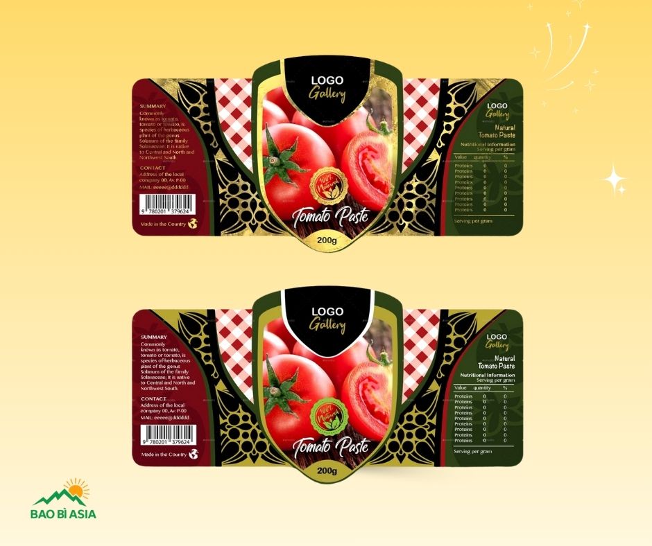 Tem nhãn thực phẩm mẫu 15