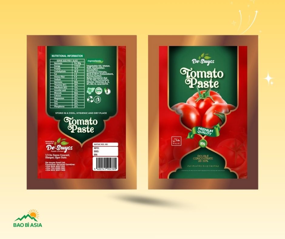 Tem nhãn thực phẩm mẫu 16