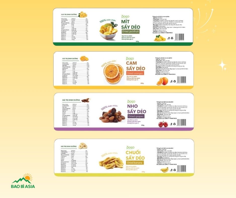 Tem nhãn thực phẩm mẫu 25