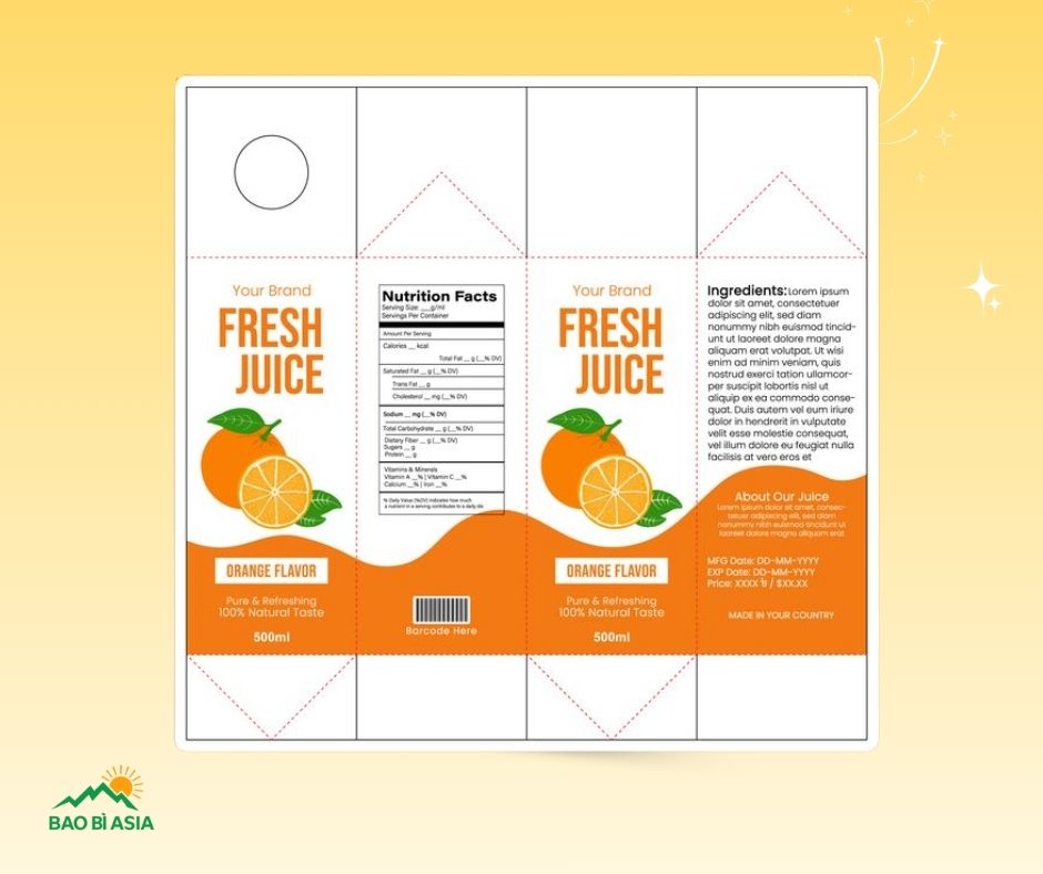 Tem nhãn thực phẩm mẫu 6