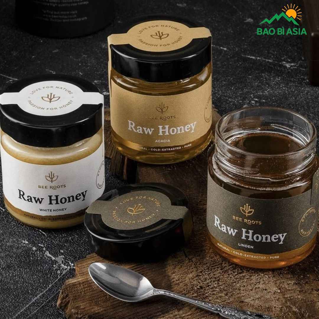 Tem niêm phong hũ mật ong