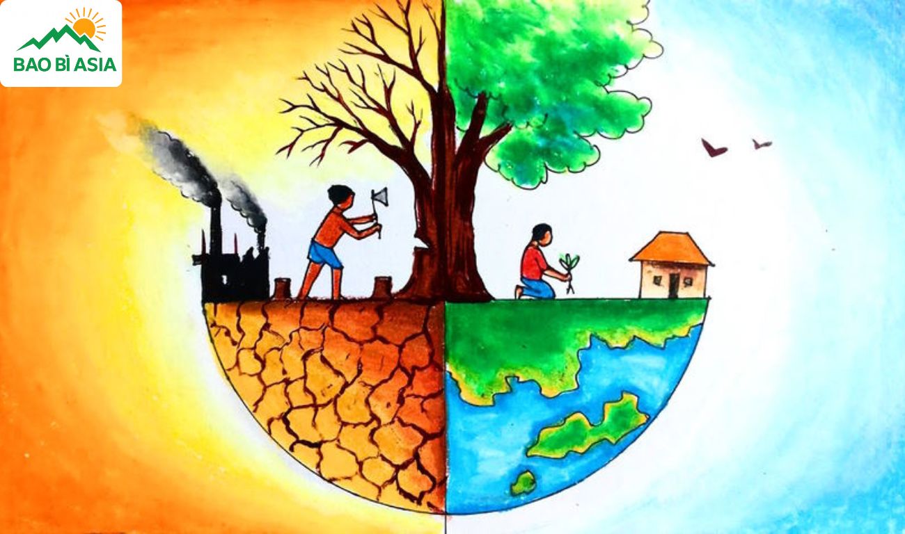 Tranh bảo vệ môi trường đất 2