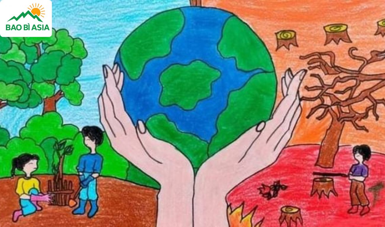 Tranh bảo vệ môi trường đất 3