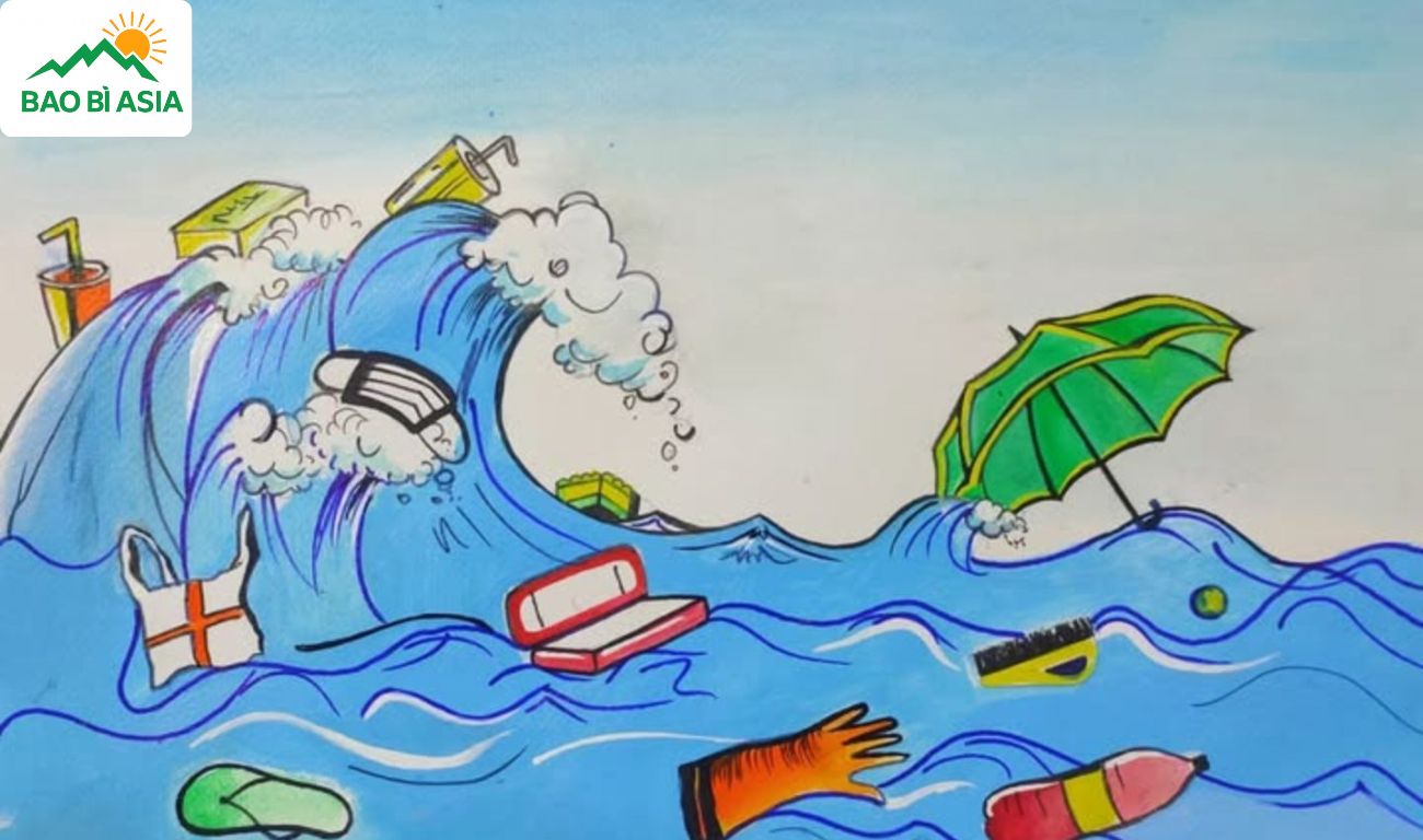 Tranh bảo vệ môi trường nước 3