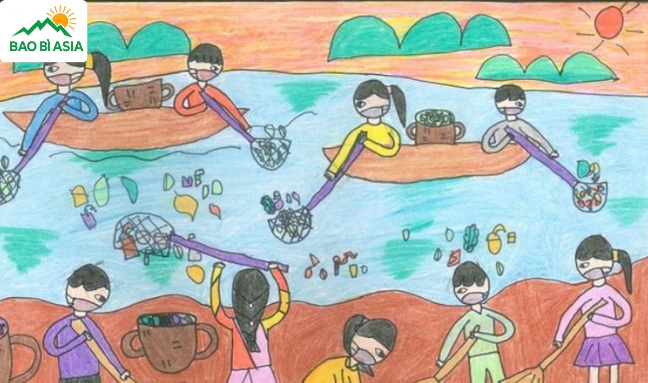 Tranh bảo vệ môi trường nước 7