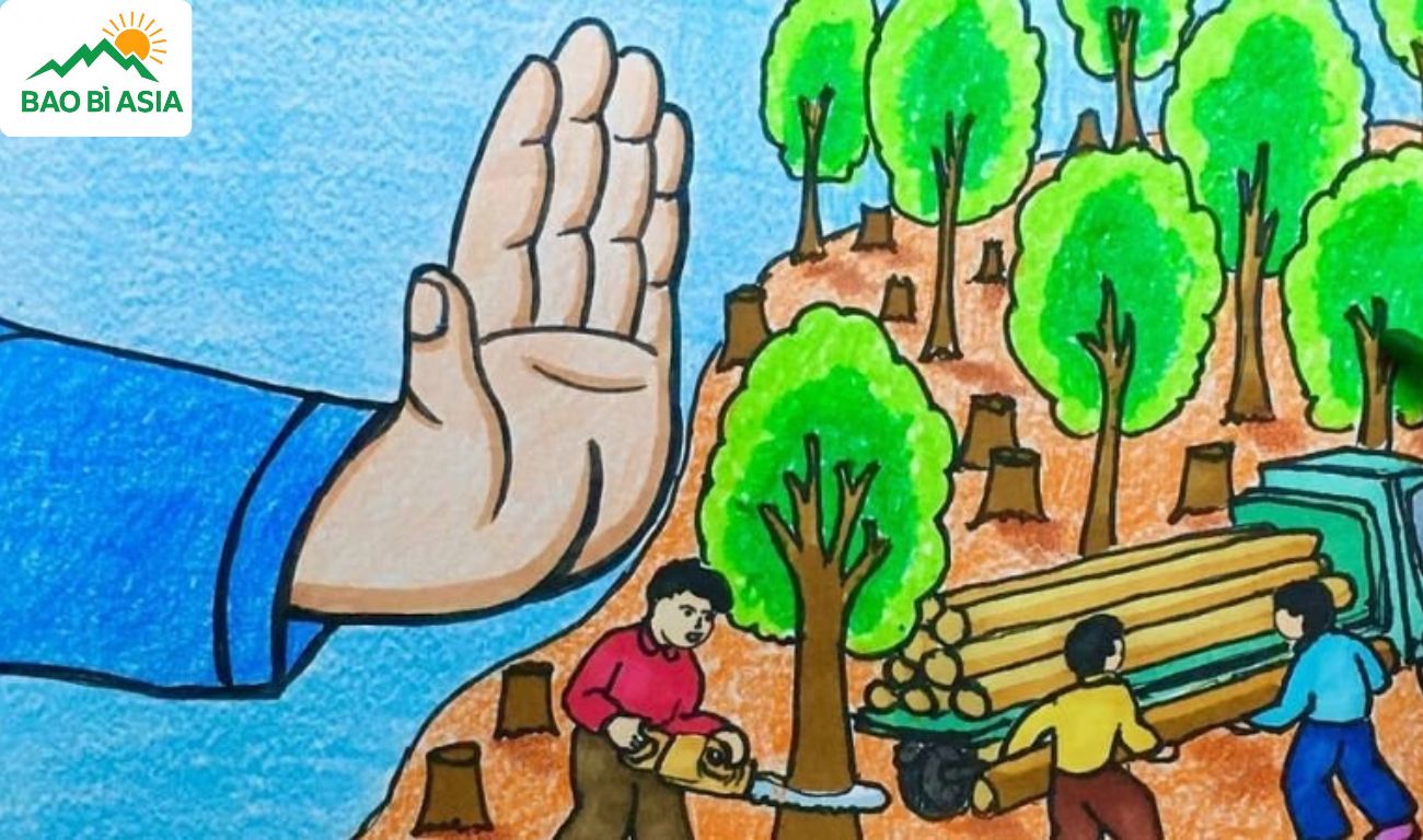 Tranh bảo vệ rừng 2