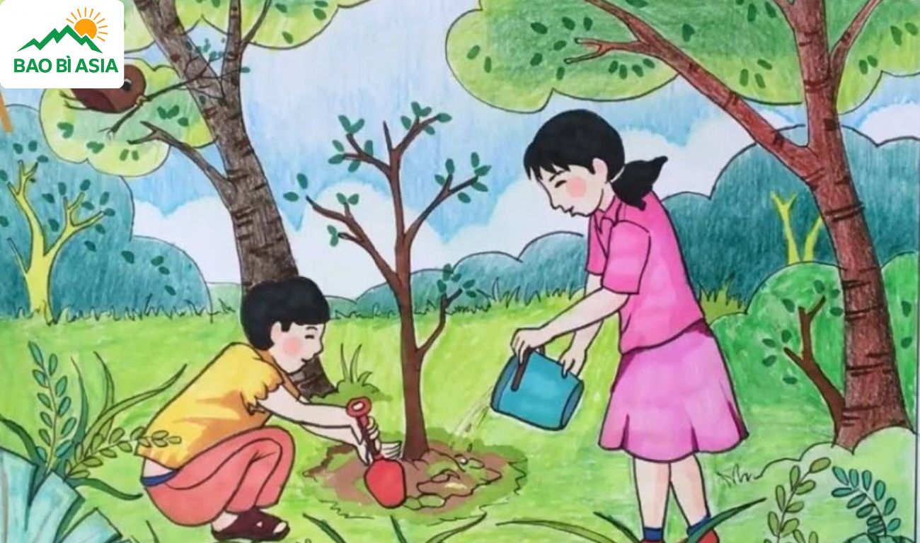 Tranh bảo vệ rừng 3