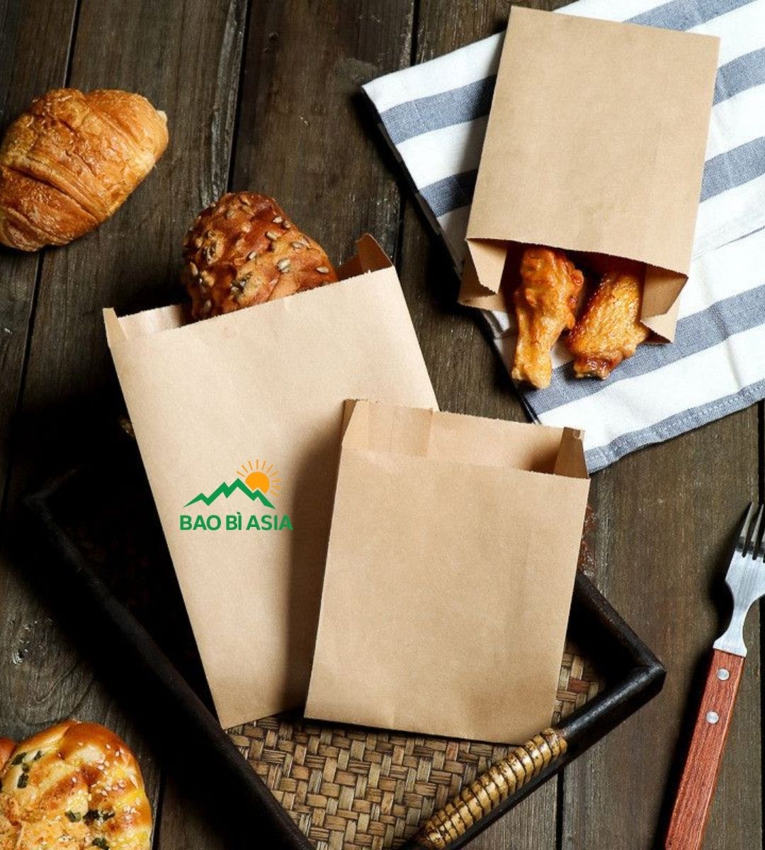 Túi giấy Kraft không quai 1