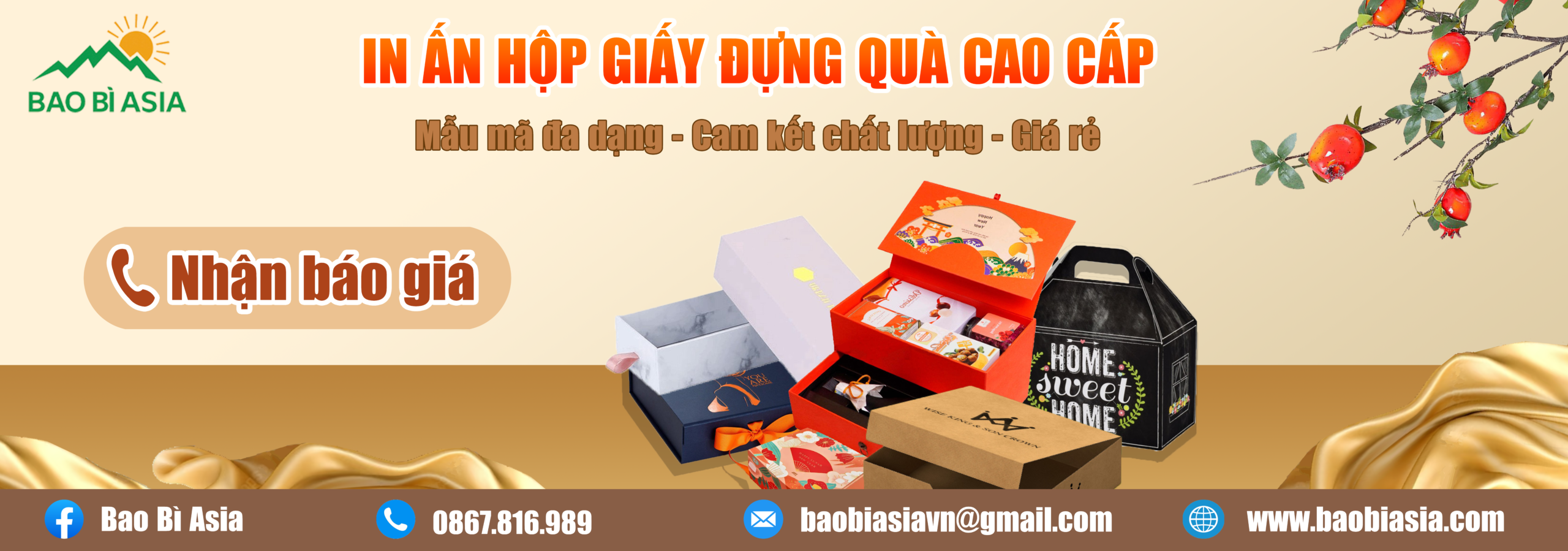Banner hộp đựng quà