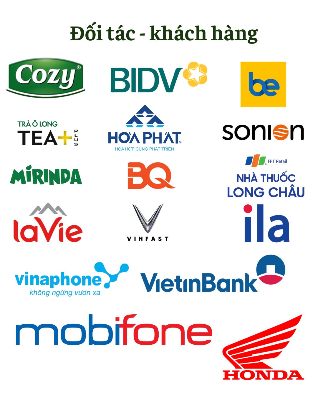 Đối tác in ấn của Bao Bì Asia