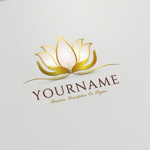 Logo hoa sen mẫu 100