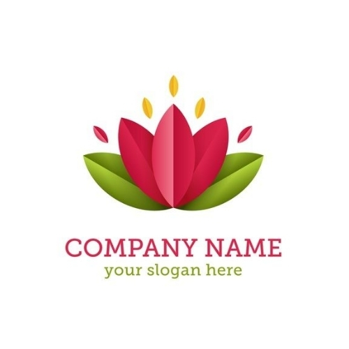 Logo hoa sen mẫu 75