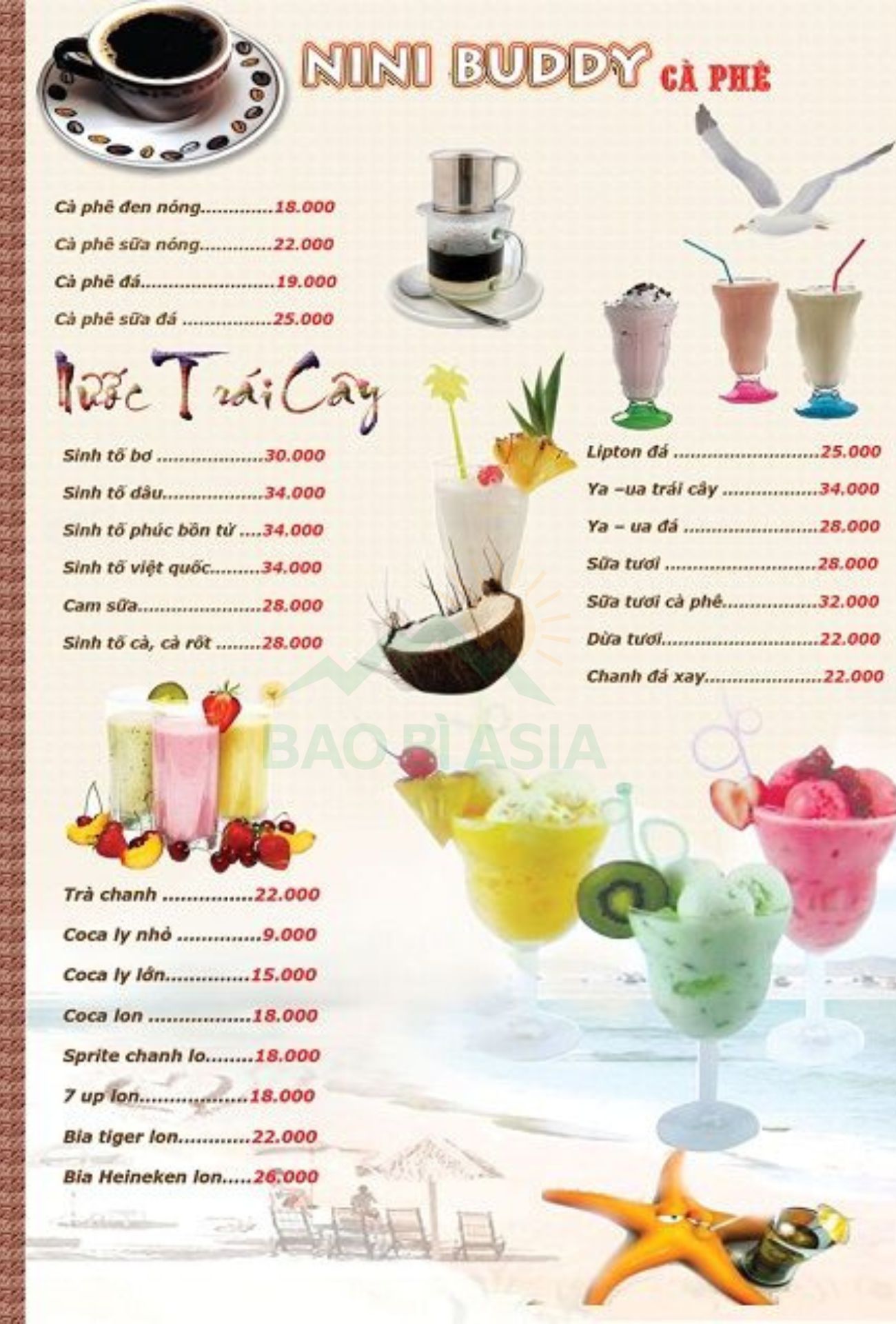 Mẫu menu trà sữa dạng đứng 6