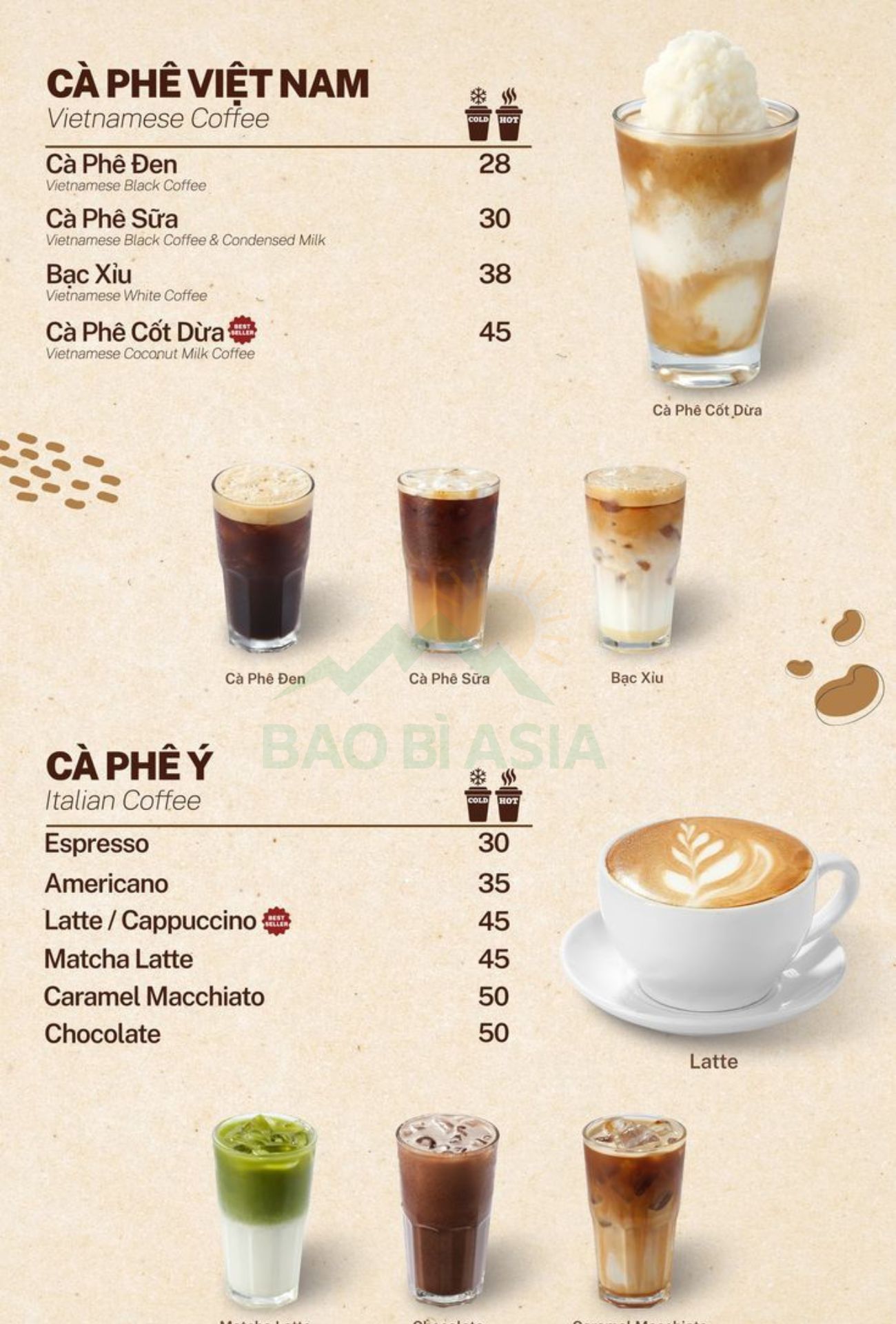 Mẫu menu trà sữa hiện đại 8