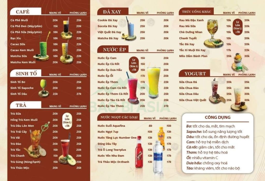Mẫu menu trà sữa vintage 6