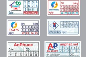 Mẫu tem bảo hành 15