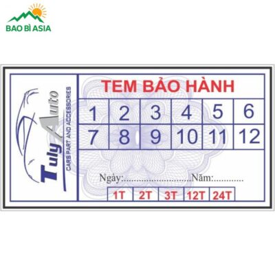 In Tem Bảo Hành
