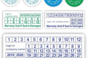 Mẫu tem bảo hành 33