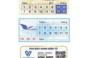 Mẫu tem bảo hành 40