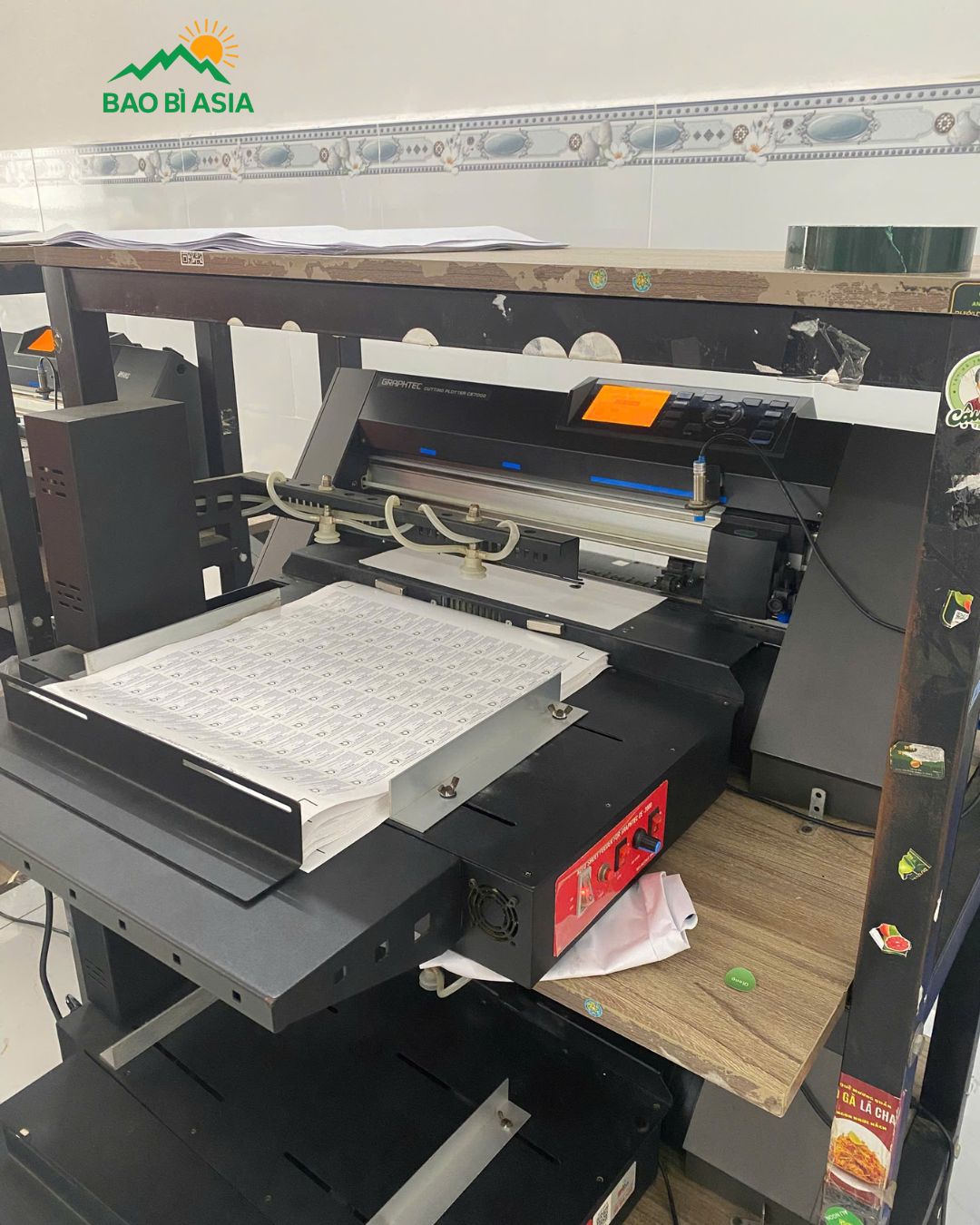 Máy in tem nhãn tại Bao Bì Asia