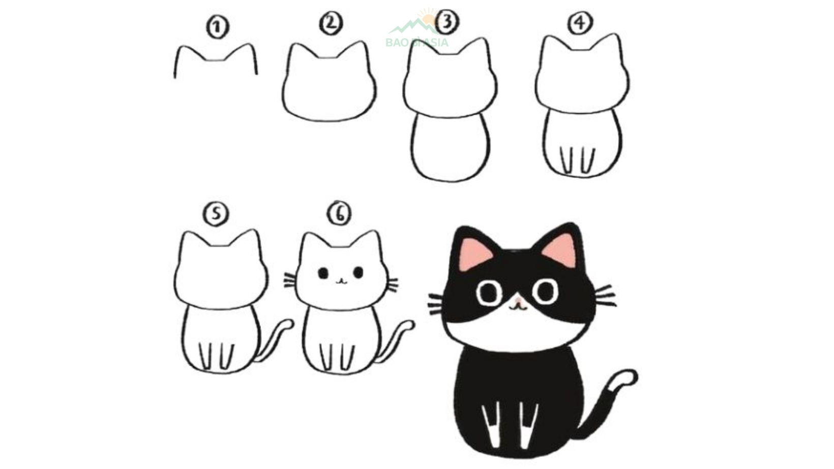 Cách vẽ sticker đơn giản 3