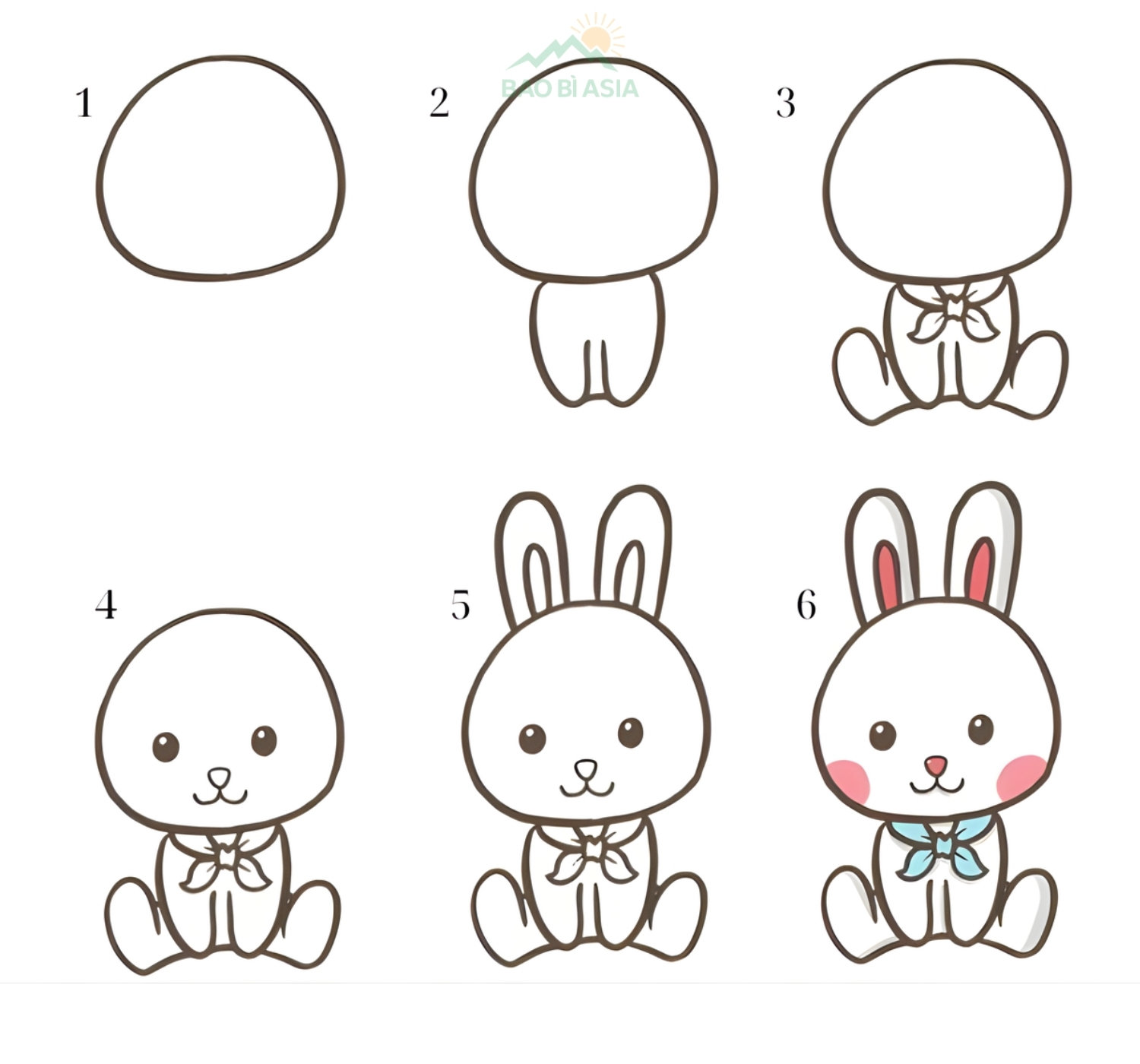 Cách vẽ sticker đơn giản 6