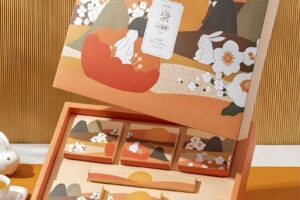 Hộp bánh trung thu phong cách nghệ thuật Á Đông