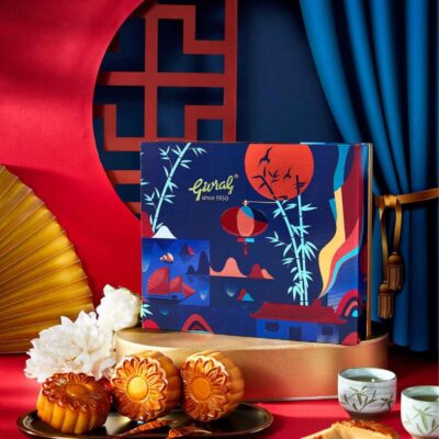 HBTT33 Hộp bánh trung thu Sắc Màu Đoàn Viên 4 bánh 27×20×8cm