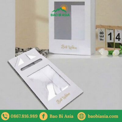 Hộp Quà Tặng Hình Chữ Nhật Quai Da 33x25x9,5cm