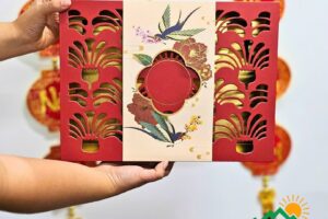 Hộp đựng yến đỏ CNC cao cấp 28x38x10cm giấy Couche bồi Carton