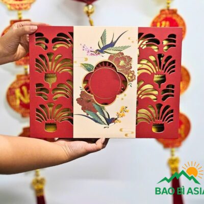 Hộp đựng yến đỏ CNC cao cấp 28x38x10cm giấy Couche bồi Carton