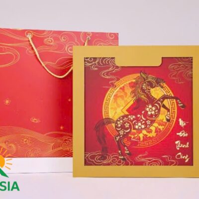 Hộp đựng yến Mã Đáo Thành Công 34x34x10cm giấy Couche bồi Carton