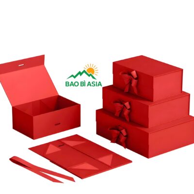 Hộp quà tặng xếp gọn nắp gập 12