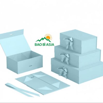 Hộp quà tặng xếp gọn nắp gập