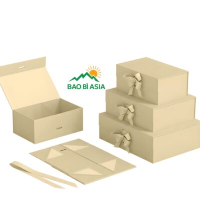 Hộp quà tặng xếp gọn nắp gập