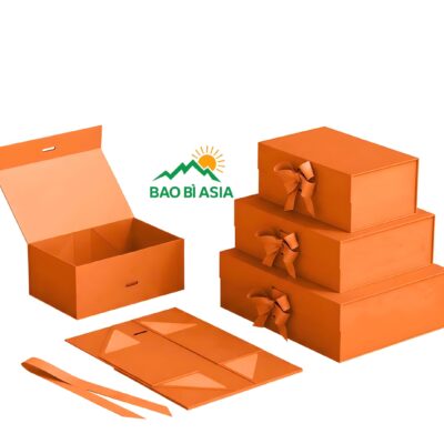 Hộp quà tặng xếp gọn nắp gập