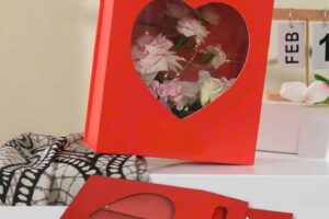 Hộp quà tặng xếp gọn trái tim 29x25x9,5cm (1)