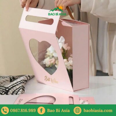 Hộp Quà Tặng Xếp Gọn Trái Tim 29x25x9,5cm