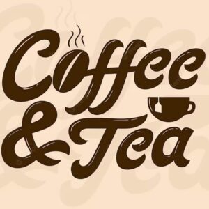 Mẫu logo cafe phong cách typography